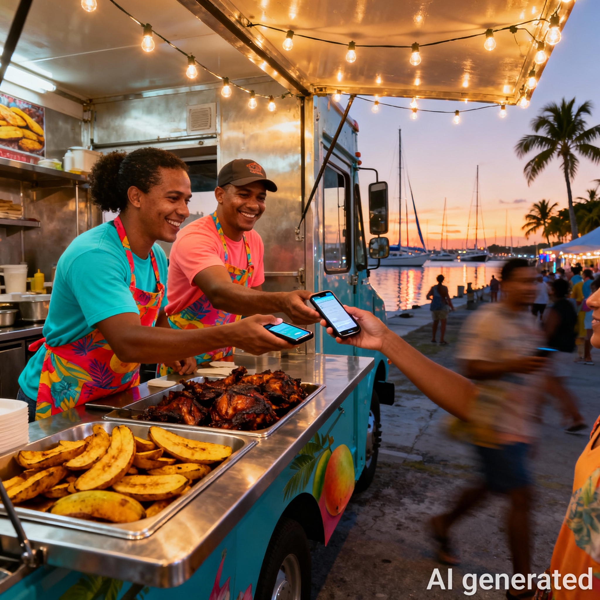 Caribbean harbor festival travelers